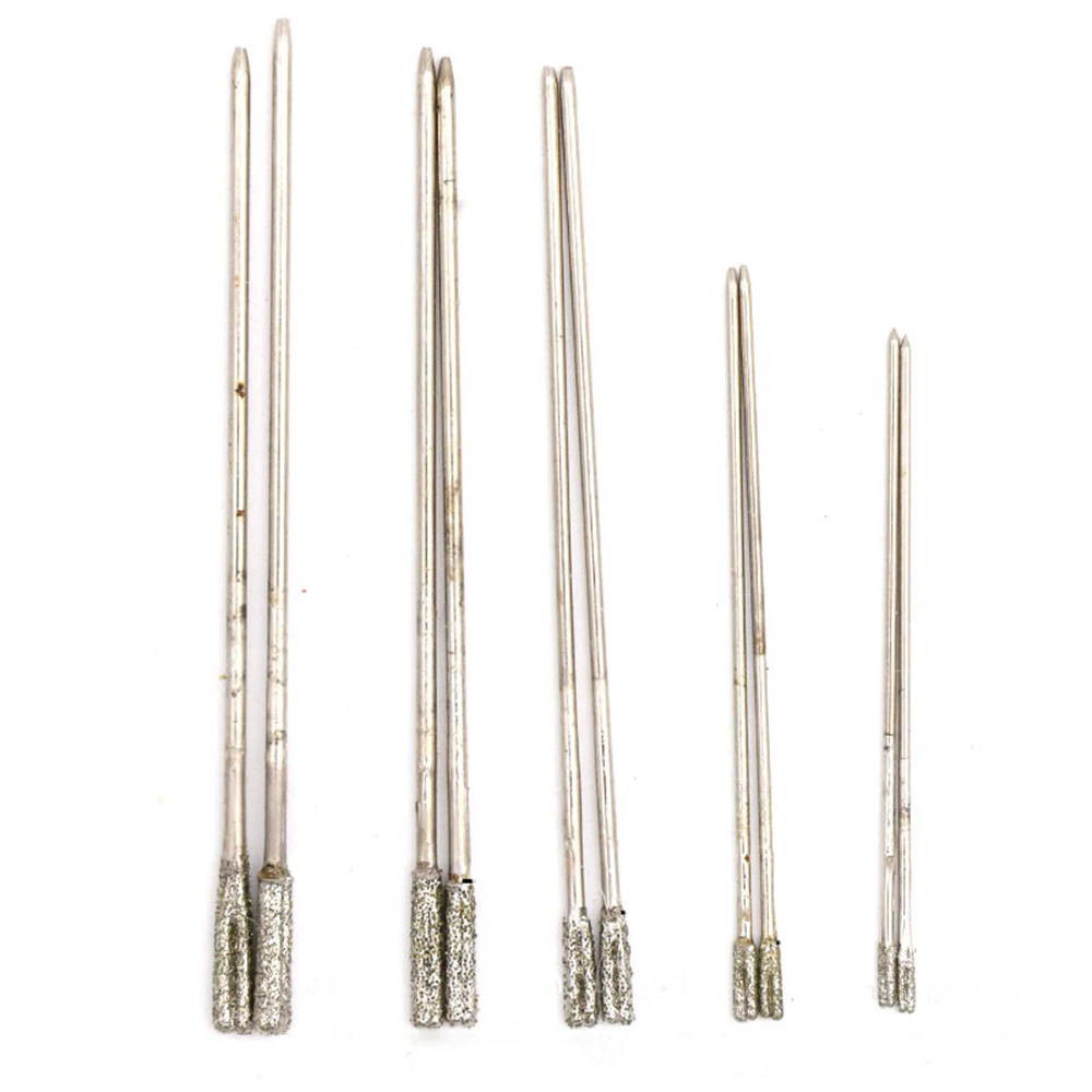 5/10/20pcs 1mm-2.2mm Diamond Coated Tipped Drill Bits for Tile Glass Jewellery Hole Saw drill bit set drill bits drill bit