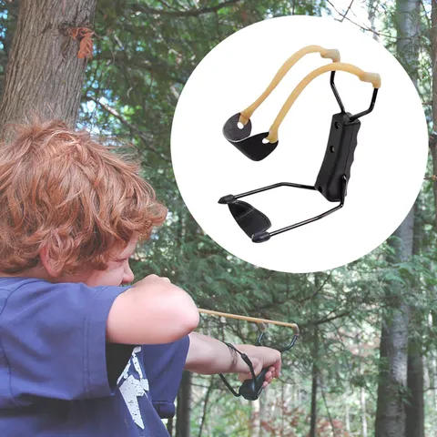 Quality Molded Handle Sling Shot W/ Wrist Brace Solid Toys Classic Construction Hunting Ручка Для Выстрела Из Пращи #t2