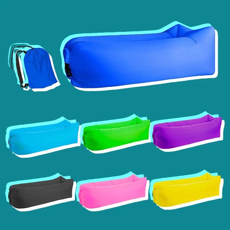 

Hammock Inflatable Lazy Sofa Foldable Camping Sleeping Bag Four Seasons Ultralight Down Air Bed Lounger Outdoor Trending Product