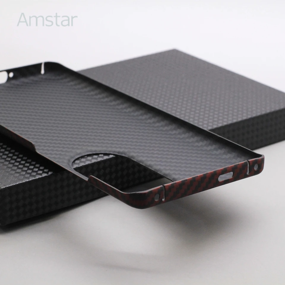 Amstar Pure Carbon Fiber Protective Case for Huawei P50 Pro Premium Ultra-thin Business Aramid Fiber P50 Pro Cases Cover 