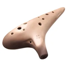 12 отверстий Alto C Ключ копченая керамическая окарина ожога подводная лодка стиль музыкальный инструмент музыка Начинающий обучение духовой инструмент