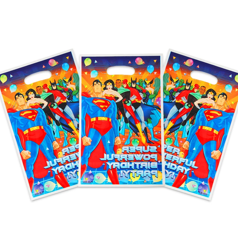 Superman 10 шт./лот Подарочный пакет там мешок с подарками Микки и Минни Маус детский день рождения вечерние поставки для праздника вечерние поставки вечерние украшения конфеты сумки - Цвет: Superman