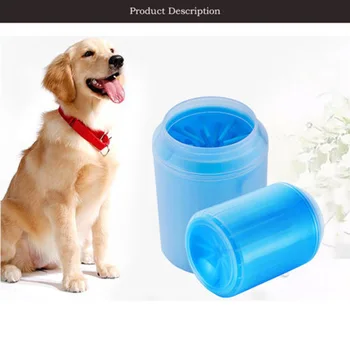 

Dog Foot Cleaner Feet Washer Cup Portable Dog Paw Cleaner Pet Cleaning Brush Cup