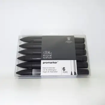 

Winsor & Newton Promarker Black & Blender Set
