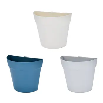 

Wall Mounted Plant Flower Pot Self Adhesive Hanging Vase Bonsai Planter Container Home Garden Decor 4pcs