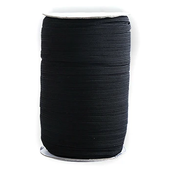 

70/100/200 Yards Briaded Elastic Band Rope 6mm Heavy Stretch High Elasticity Knit Spool for Sewing Crafts DTT88