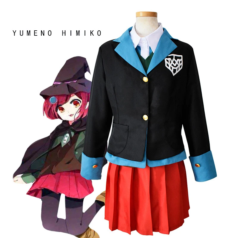 Cosplay DanganRonpa V3:Killing Harmony Yumeno Himiko Costume Uniform Wig Shoes