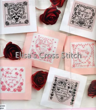 

CD314 14ct DIY Invitation Greeting Card Special Popular Full Set CrossStitch Greeting Card Birthday Christmas Heart