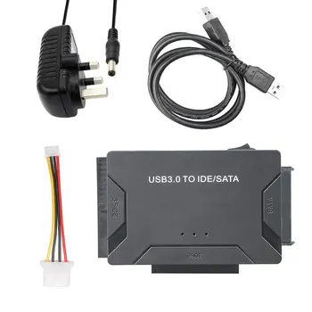 

USB 3.0 To IDE/SATA Converter Super 5Gbps Transfer External Hard Drive Adapter Kit Plug & Play Support Up To 4TB Drives