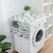 Многоцветная полиэфирная стильная полосатая домашняя стиральная машина Пылезащитная Крышка для холодильника микроволновой печи Верхняя накладка аксессуары