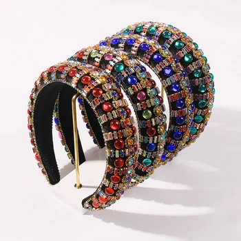 

Delicate Full Crystal Headband Luxurious Hair Band Bridal Wedding Hairbands for Woman Lady Baroque Handmade Hair Accessory