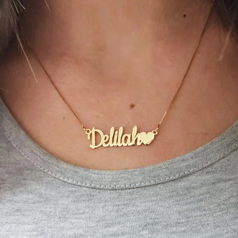 

Personalized Name Pendant Necklace Customized Cursive Nameplate Necklace Custom Name Jewelry Any Name Charm Dropshipping Etsy