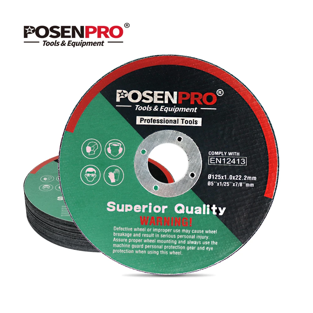 POSENPRO 125mm Angle Grinder Wheel Cutting Disc 5 Inch Metal Stainless
