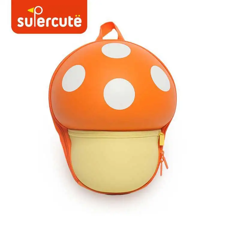 3D милый Mochila Marshroom рюкзак для девочек и мальчиков Kawaii детские сумки для путешествий на открытом воздухе детская сумка на подарок водонепроницаемый высокое качество от 3 до 8 лет - Цвет: Orange