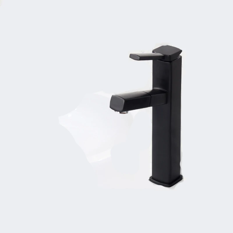 

Faucet Hot and Cold Household Bathroom Sink Telescopic Pull-type Black on-board Washbasin Basin Mixer Bathroom Faucet