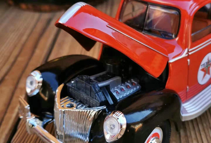 Тонкий 1:18 классического автомобиля 1940 24-часовой дорожно-спасательный автомобиль модель сплава Коллекционная модель