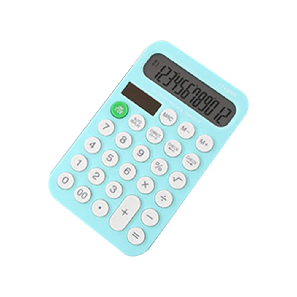

Office Large Screen Solar Calculator 12 Digits Solar Mini Calculator Handheld Office Supplies K888