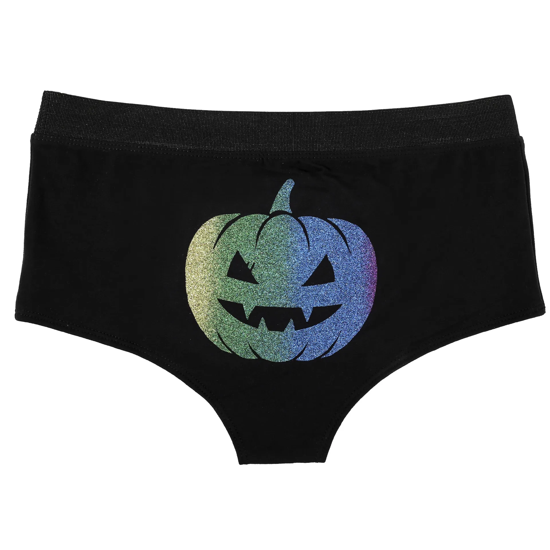 No Show Cotton Underwear Women Women's Halloween Bronzing Offset