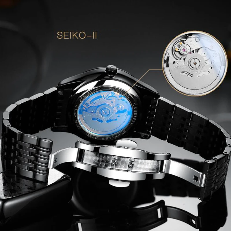 Часы наручные Seiko мужские механические брендовые Роскошные водонепроницаемые