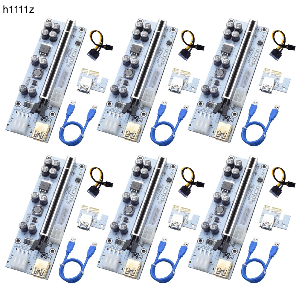 

6 шт. PCIE Riser 010 010X Riser PCI Express x16 USB 3,0 кабель Riser для видеокарты графической карты GPU для майнинга биткоинов