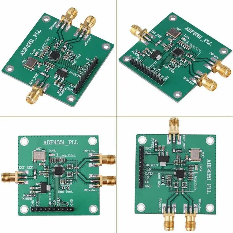 SMA женский ADF4351 PLL радиочастотный источник сигнала, синтезатор, макетная плата, трехпроводная последовательная шина периферийного интерфейса