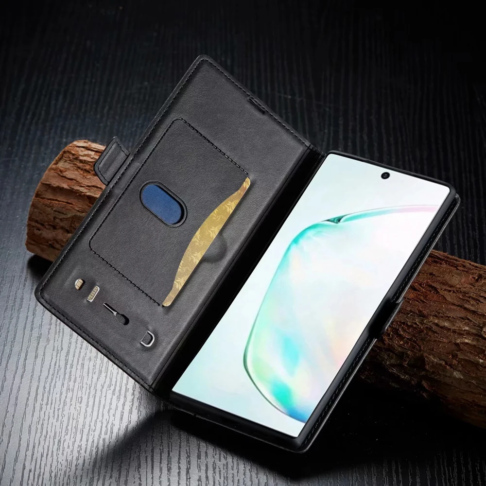 Роскошный Магнитный Флип Fundas чехол для samsung Galaxy Note10 Note10+ Note 10 Plus 5G чехол кожаный чехол с зажимом TPU чехол для телефона