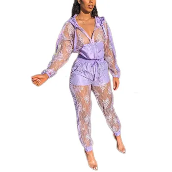 

Casual Two Piece Set Pockets Sporty Active Wear Top And Pants Set Women Fashion Long Sleeve Outfits