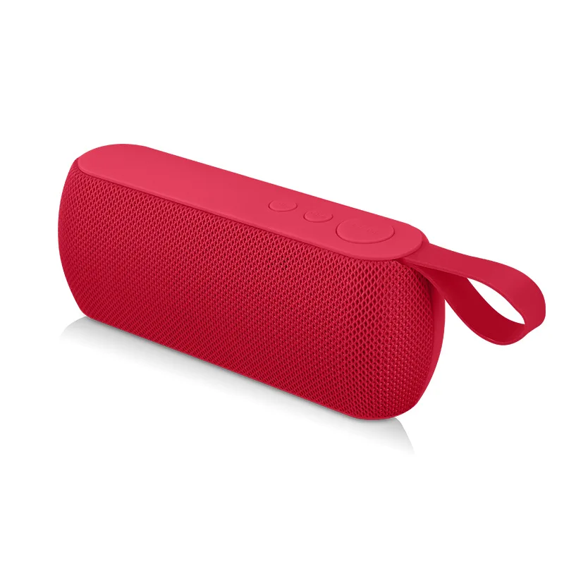Мини Bluetooth динамик портативный для улицы спортивный беспроводной бас стерео громкий динамик TF карта fm-радио для воспроизведения телефона - Color: Red
