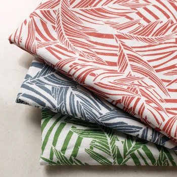 

2020 Spring and Summer New 100 % Cotton Printed Fabrics Large Leaf Cotton Print Women 's Dress Cotton Fabric