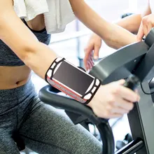 Ночь Спорт держатель телефона Универсальный Велоспорт эластичные сапоги до колена 360 градусов вращение Пеший Туризм Беговая наручная Повязка регулируемый устойчивое силикона