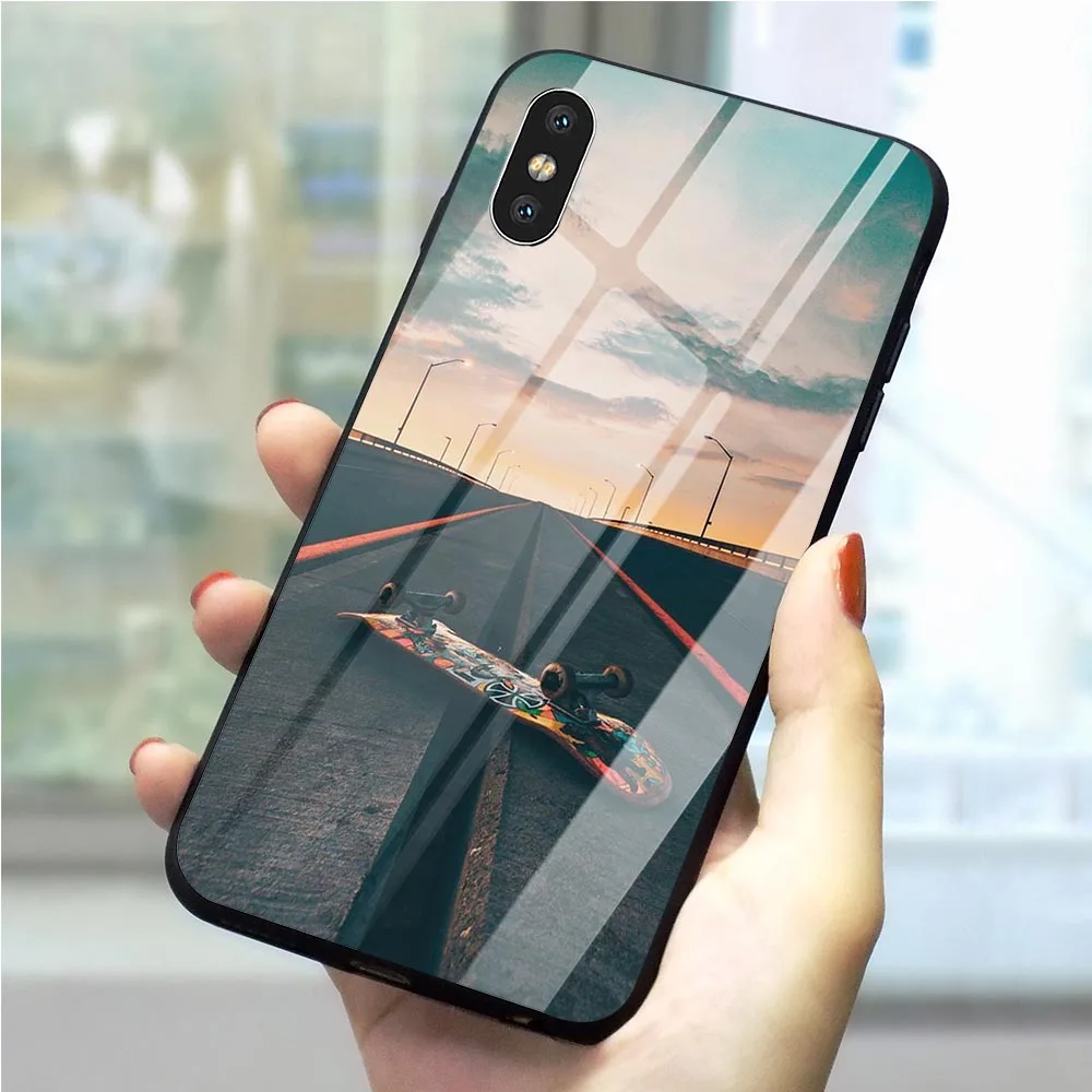 Чехол для телефона из закаленного стекла iPhone Xs Max 5 6 6S 7 8/6 8 Plus X XS XR | Мобильные