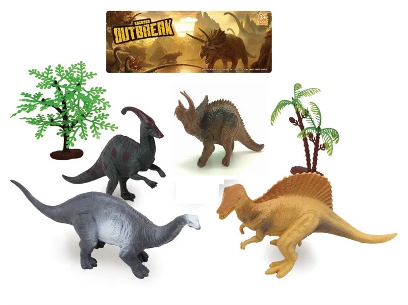 

Children Simulated Dinosaur Models Plastic Toy Set 4-Plastic Little Dinosaur Static Dinosaur Model Toy