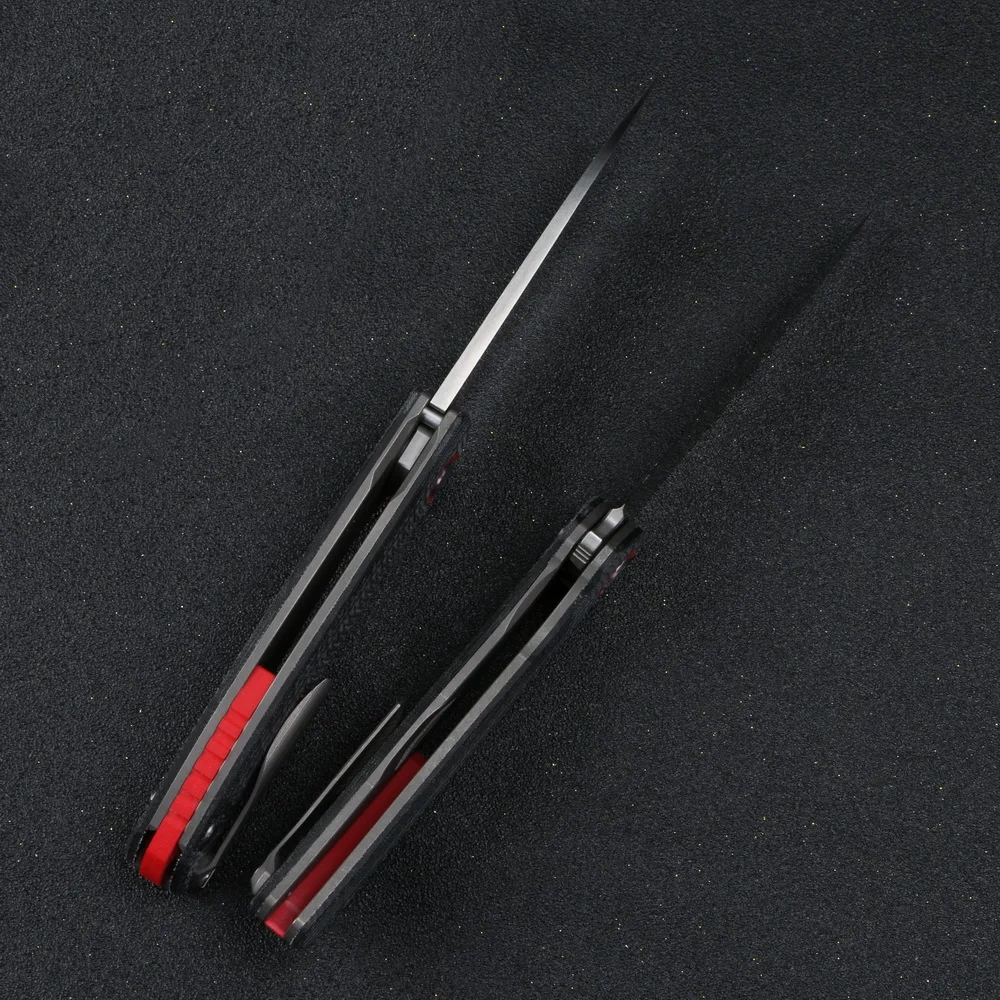 Складной нож Kanedeiia F3 Flipper черный складной Клинок с ручкой из микрокарты лезвие D2