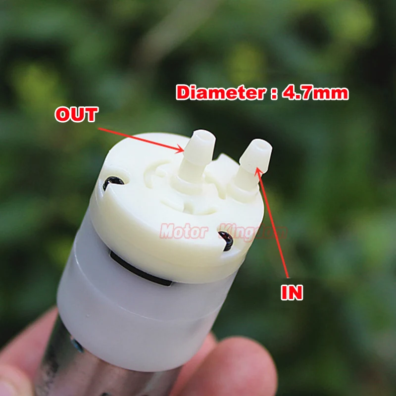 С источником питания от постоянного тока, 6 V-12 V микро Mute 370 мотор воздушный Вакуумный Насос самовсасывающий насос отрицательный Давление молокоотсос для аквариума