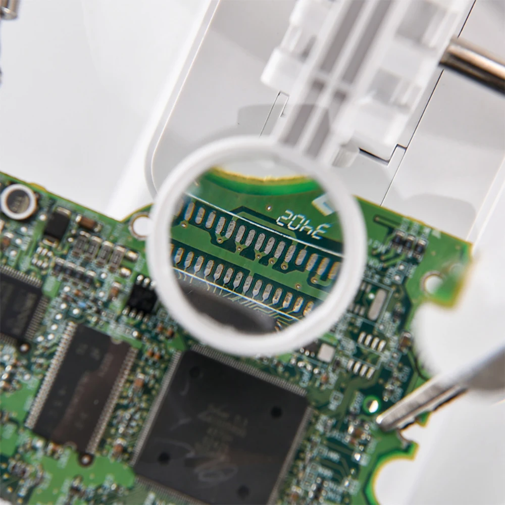 Soldering Iron Welding Magnifying Glass 2 LED 3X 4.5X 25X Helping Hand Rework Magnifier with 3 Tools Boxes Desk Station Repair