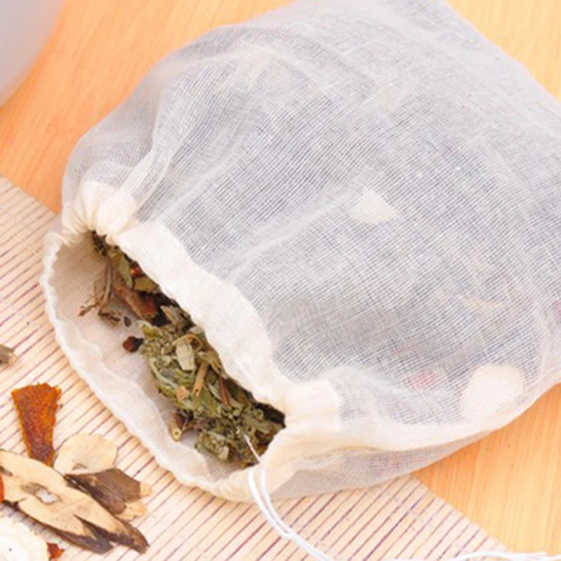 Cleaner Filter Bag Reusable Recyclable Cooking Milk Cheese Mesh Drawstring
