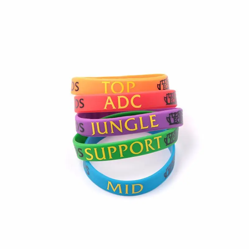 300 шт/лот забавный браслет с ADC JUNGLE TOP SUPPORT MID Ranking модный силиконовый браслет для женщин мужские браслеты
