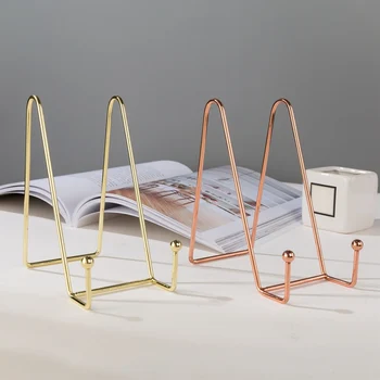 

Household Decorative Bracket Portable Easel Exquisite Bookshelf Simple Art Display Stand-- ztou