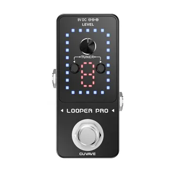 

CUVAVE LOOPER PRO Guitar Loop Pedal 9 Loops Total 40 Minutes Recording Time Guitar Pedal Unlimited Overdubs With Tuner Function