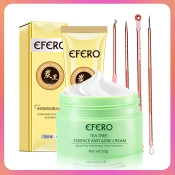 

Tea Tree Serum Anti Acne Cream Extractor Acne Needles Whitening Face Cream Acne Treatment Blackhead Removal Black Mask for Face