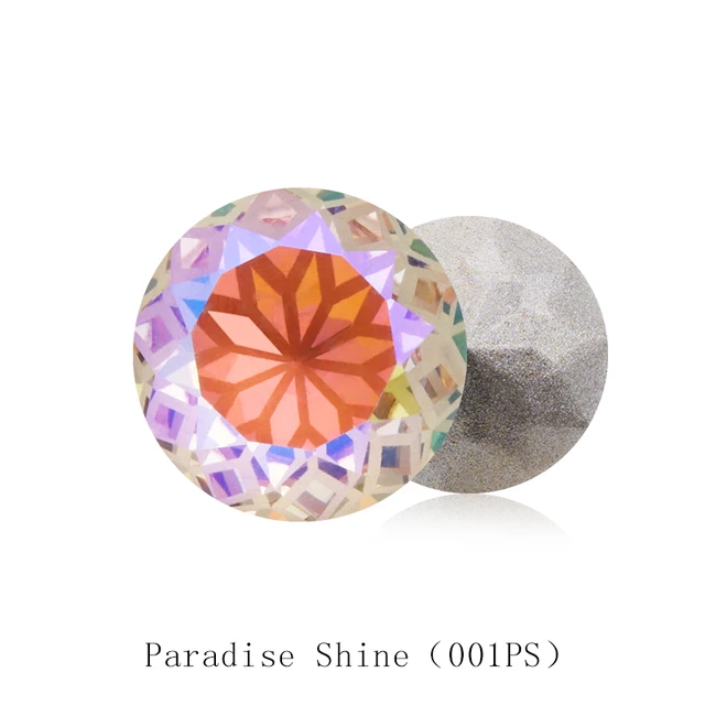 Round Rivoli Glue On Rhinestones 10mm Pointback Stones DIY Crafts Shiny Glass Strass High Quality K9 Crystals Paradise Shine
