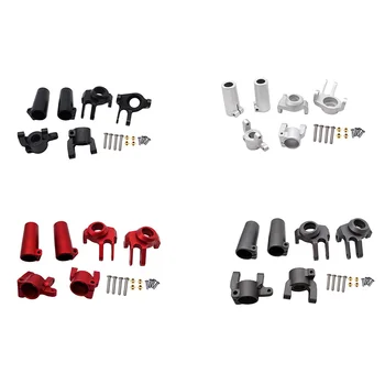 

CNC FULL METAL Front Steering Knuckles, C Hub Carrier, Rear Axle Lock Out SET (Black) for AXIAL SCX10 II 90046 90047 AR44 Axle