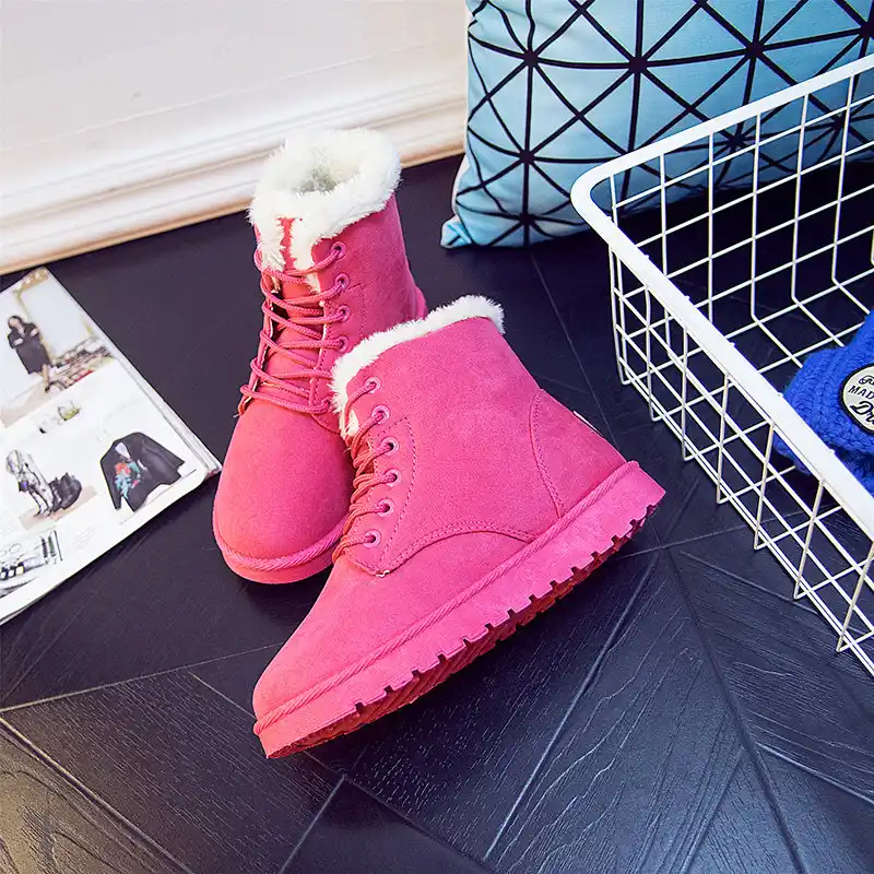 hot pink winter boots