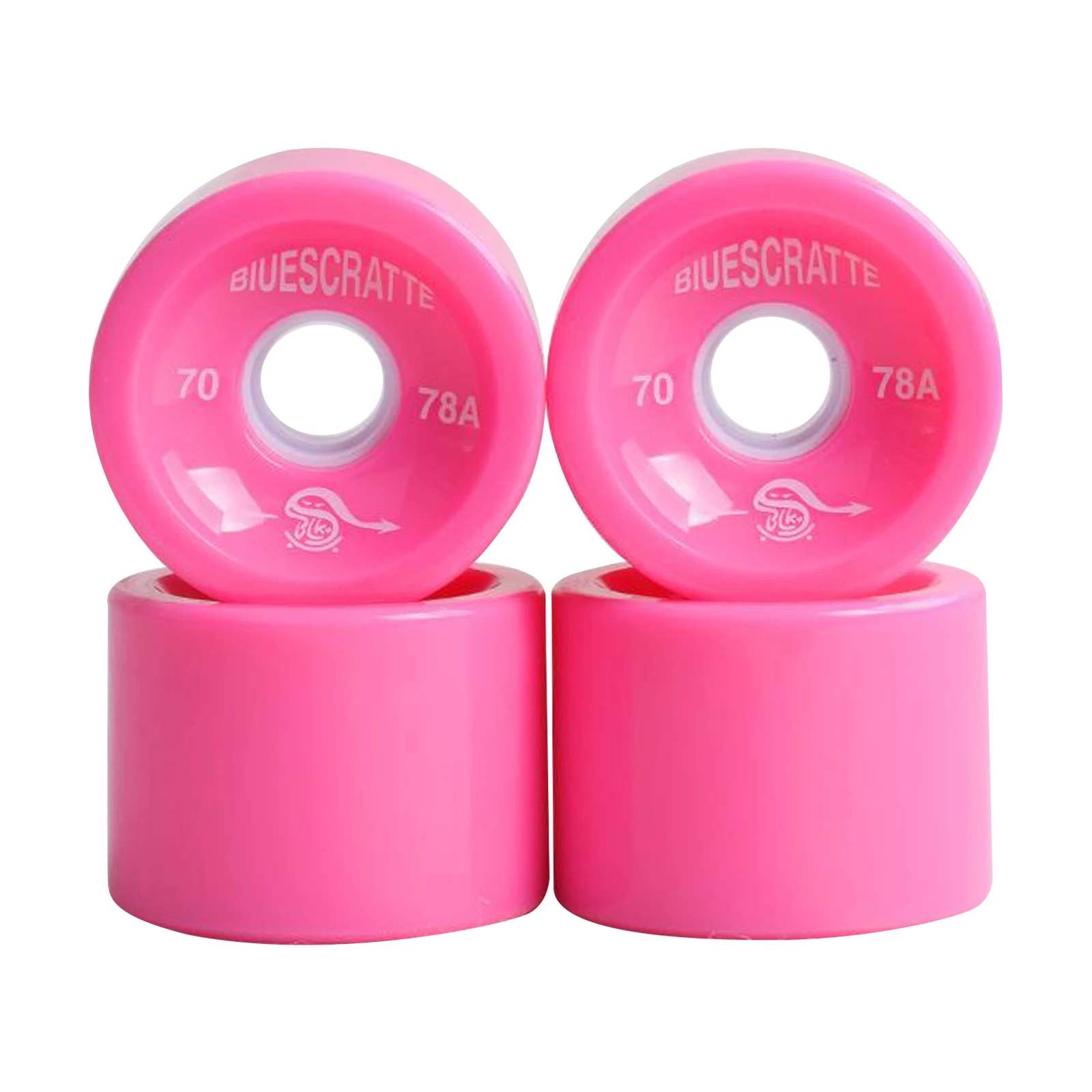 4x 78A Hardness Skateboard Wheels 70X51mm Longboard Roller Parts