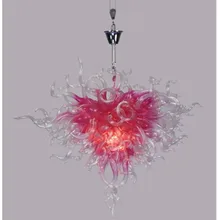 LR138-, Розовый Светодиодный светильник в форме сердца, антикварная стеклянная люстра в стиле АР-деко