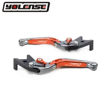 

LOGO 790 Adventure Motorcycle Folding Extendable Brake Clutch Levers For KTM 790 Adventure 790 ADV 790 Adventure R 2019-2020