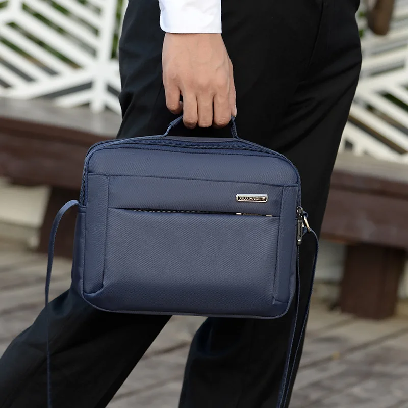 

New Style Men's Bag Simple Briefcase Fashion Oxford Cloth Shoulder Bag/ Hand Bag Large-capacity Backpack Breathable Wear Men's B