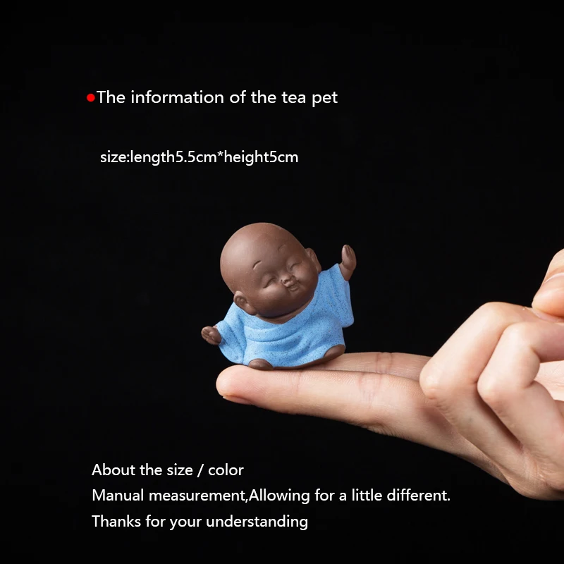 Мини статуэтка кунг фу из фиолетовой глины 2 шт./лот|Статуэтки и миниатюры| |