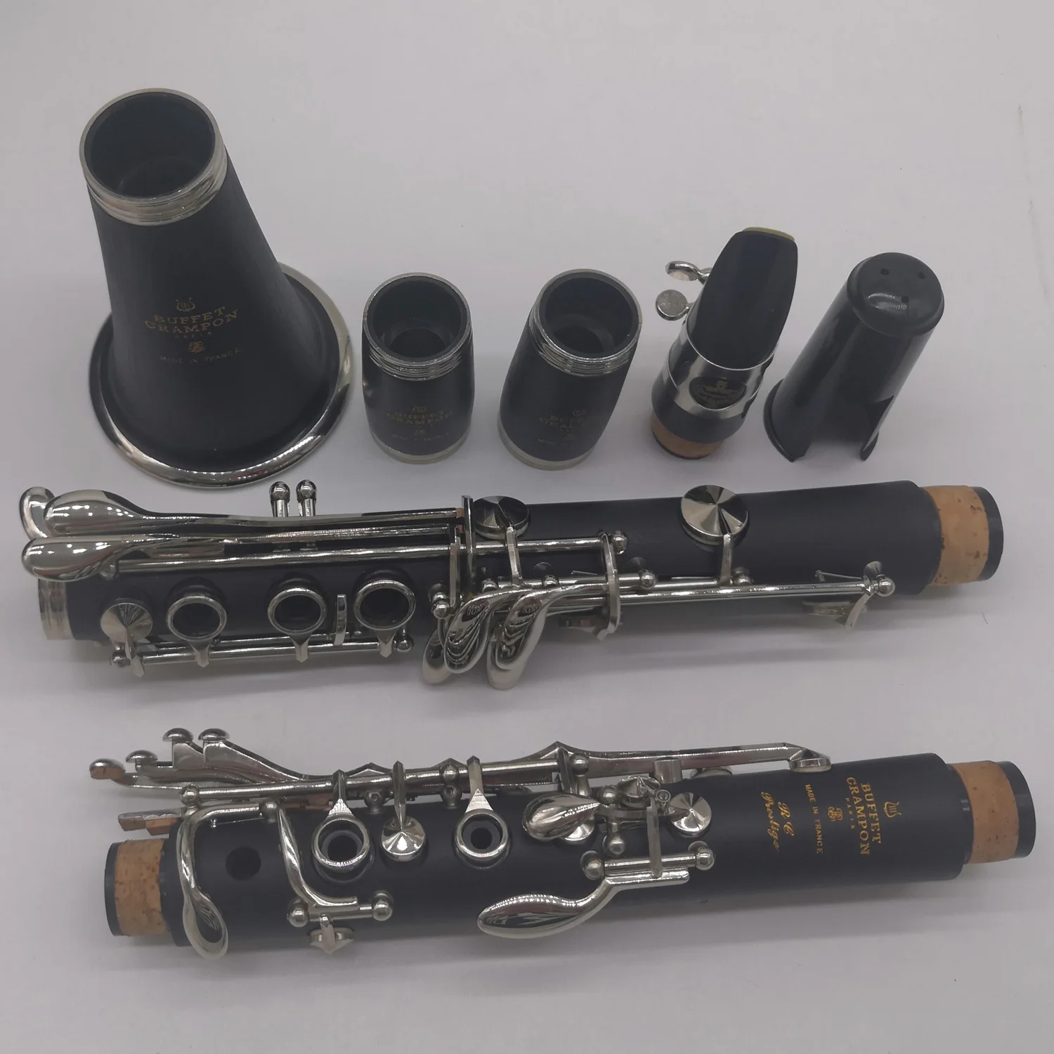Ebony Blackwood Clarinet RC PRESTIGE Professional Bb Clarinets Bakelite 17 Keys Mouthpiece Reeds