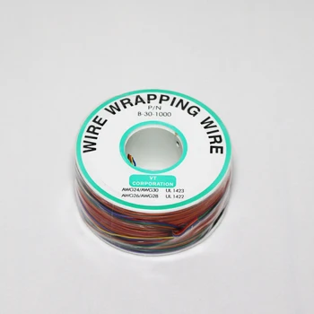 

Wrapping Wire 30AWG Tin Plated Copper Wire Wrapping Insulation Test Cable Circuit Board Fly Line